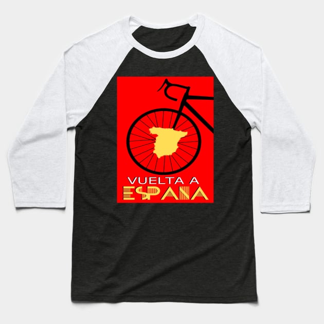 Ciclismo Vuelta a España Baseball T-Shirt by vintagejoa